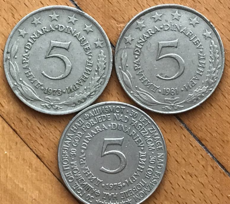 Lot jugo kovanica: od 1 do 50 dinara / od 1955. do 1990. / sve za 8,7€