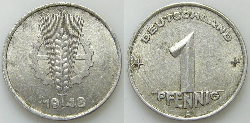 Njemačka DDR: 6 kovanica .1