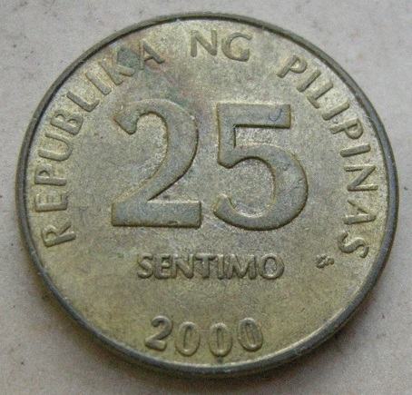PHILIPPINES 25 SENTIMOS 2000