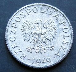 POLAND 1 GROSZ 1949