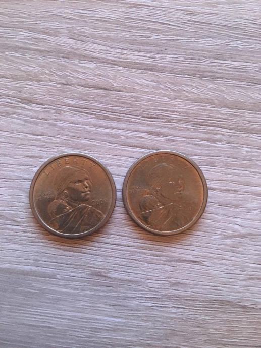 Sacagawea One dollar coin (dva komada)