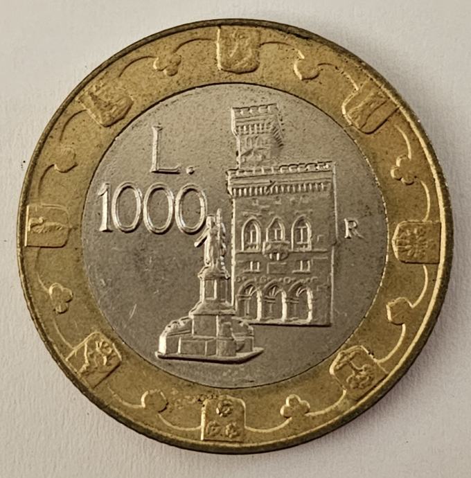 SAN MARINO 1000 LIRE 1997.