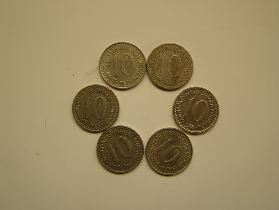SFRJ 10 dinara lot kovanica