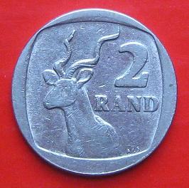 SOUTH AFRICA 2 RAND 1989