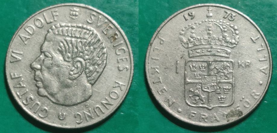 Sweden 1 Krona 1973