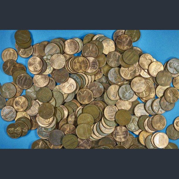 USA 1 cent Lincoln (XX. st) kovanice, razlicito 1.000 kom