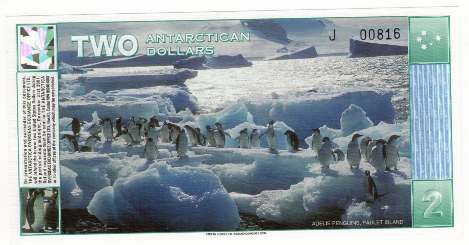 antartika  dva dolara