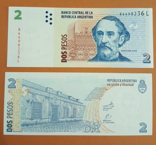 Argentina 2 pesosa UNC