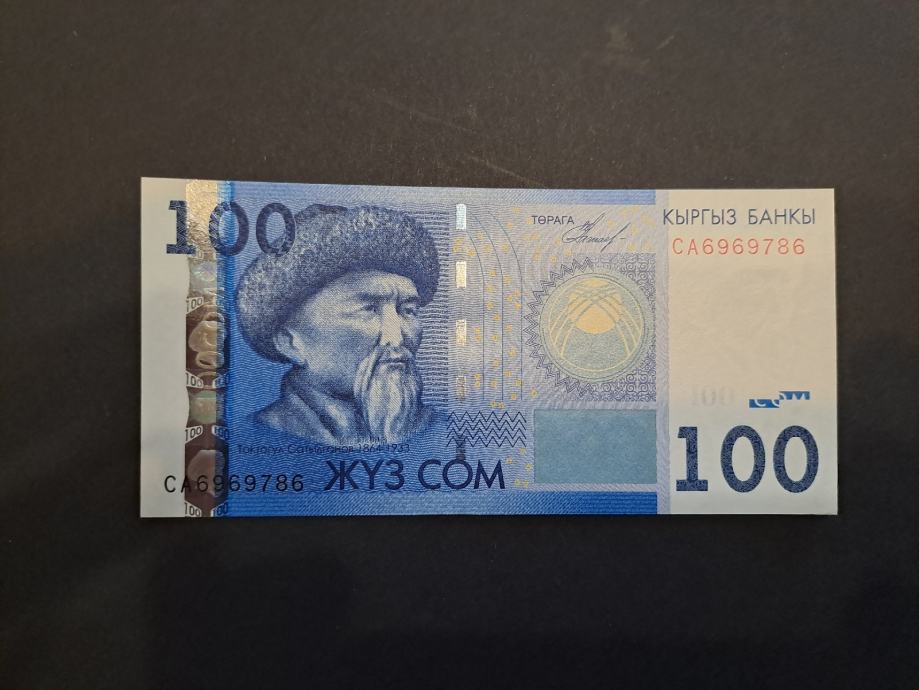 Kirgistan (Kyrgyzstan) 100 Som 2009 UNC