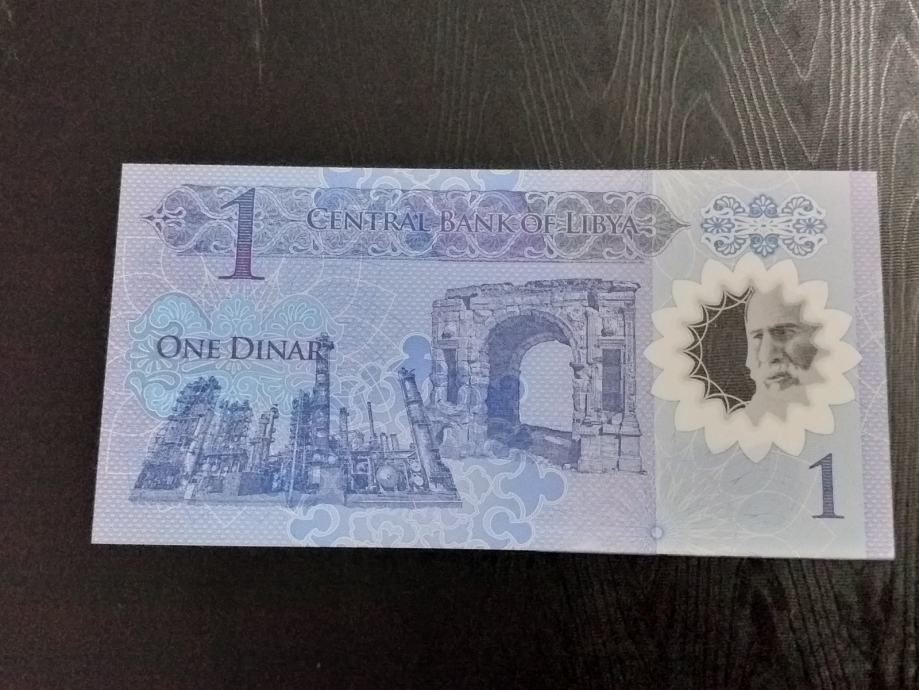 Libija 1 dinar plasticna