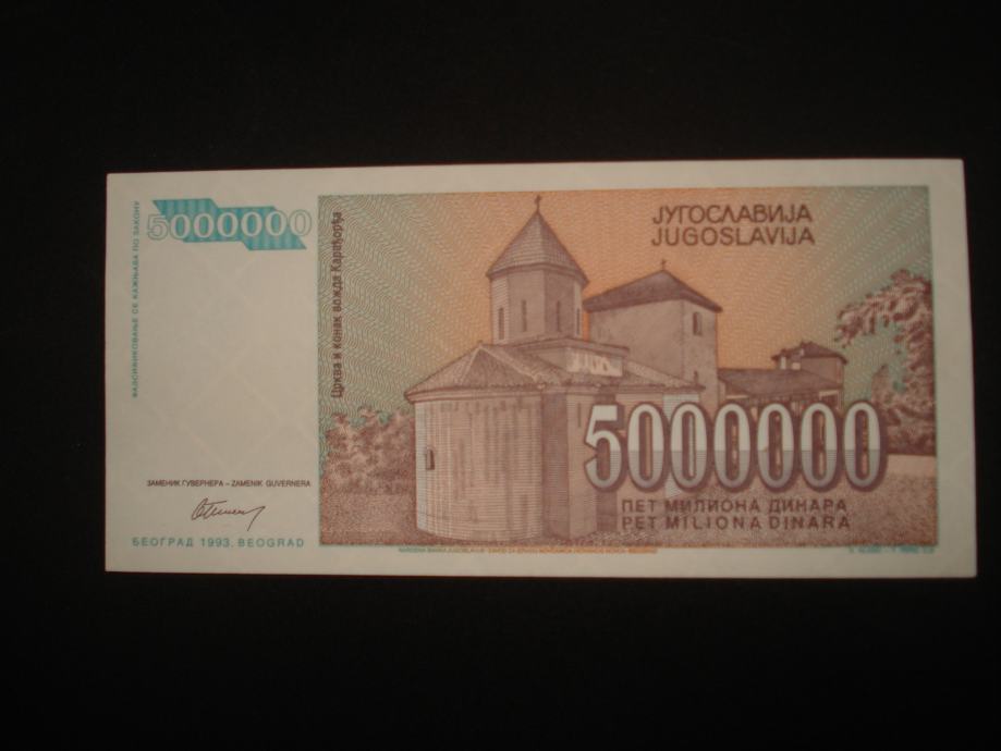 Jugoslavia 1993 Nikola Tesla Banconota Da 1000 E 5 Milioni Di Dinara - Foto 9