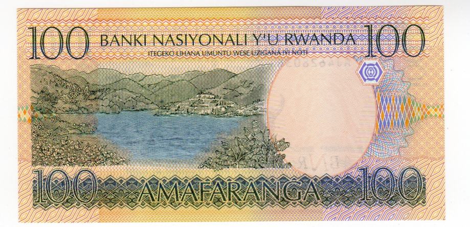 RUANDA RWANDA 100 FRANCS 2003 UNC