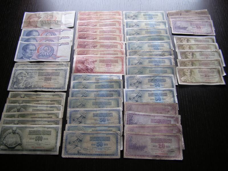 STARE NOVČANICE    S.F.R.J. Moguča zamjena