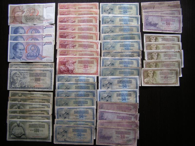 STARE NOVČANICE    S.F.R.J. Moguča zamjena