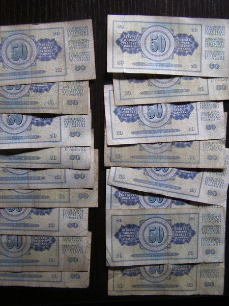 STARE NOVČANICE    S.F.R.J. Moguča zamjena