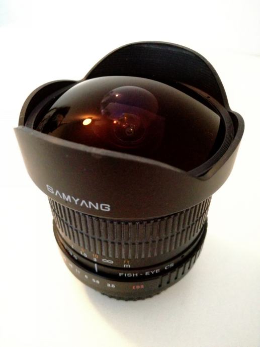 Fisheye objektiv Samyang 8mm f3.5 za Canon