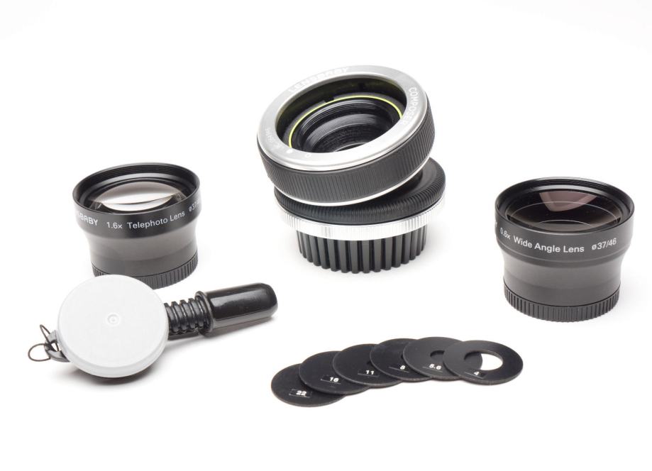 Lensbaby Composer 50 mm F/2.0 Objektiv za Nikon + Wide + Tele