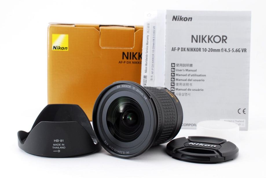 Nikkor AF-P mm objektiv 10-20 Nikon f/4,5-5,6 DX VR