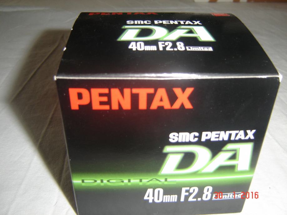 PENTAX OBJEKTIV SMC PENTAX digital DA 40mm F2.8 Limited