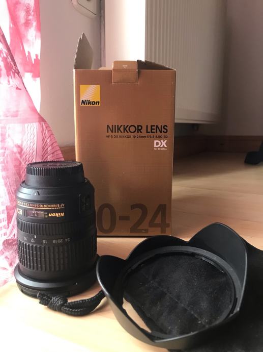 Nikon Nikkor 10-24 mm 1:3.5-4.5 dx objektiv