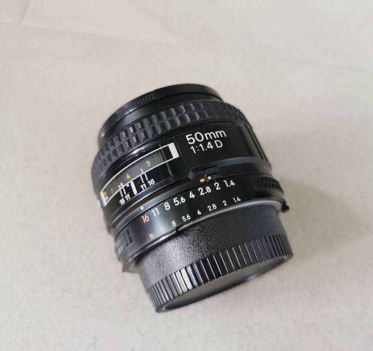 Prodajem objektiv Nikon AF 50mm f1.4 D očuvan, odlično stanje