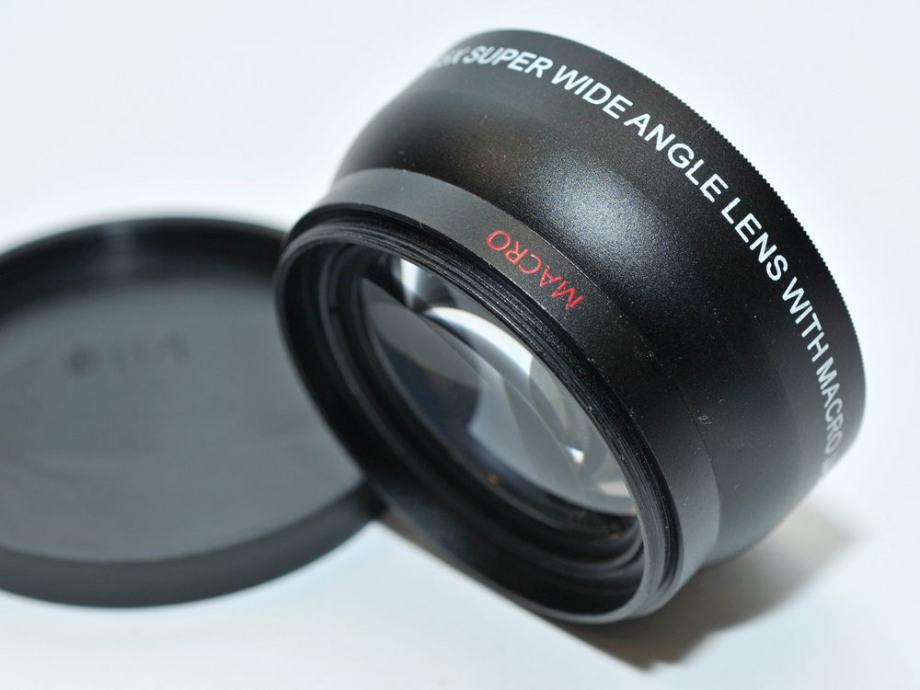 Super wide angle lens 0,45x adapter za objektiv + macro leća 55 mm