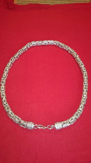 Srebrni lanac kraljevski vez (srebro 925) , 362 grama. Zamjena
