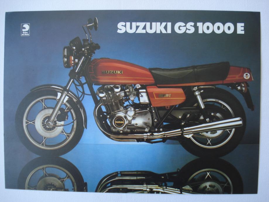 ORIGINALNI PROSPEKT motocikla SUZUKI GS 1000 E