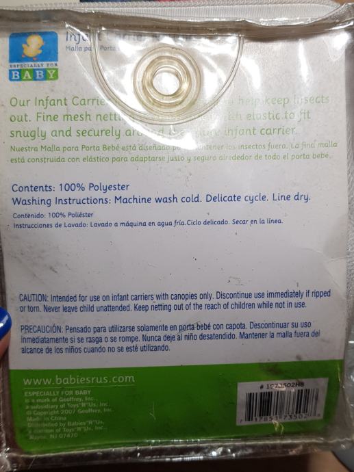 Mreža protiv komaraca za baby sjedalicu