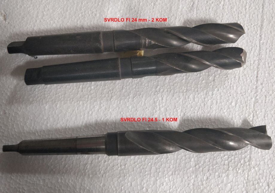 Svrdlo 24 i 24.5 mm brušena i normalna