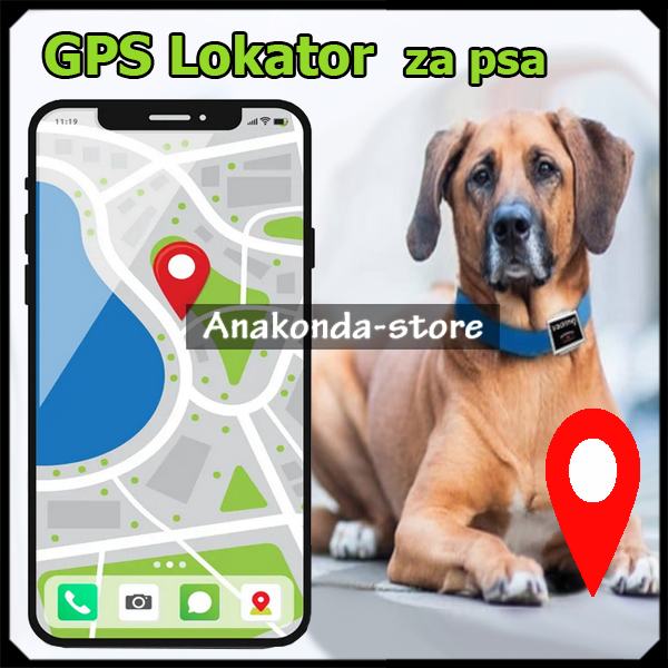 2u1 Ogrlica za Praćenje Pasa GPS Lokator Tracker Buba za Lociranje Psa