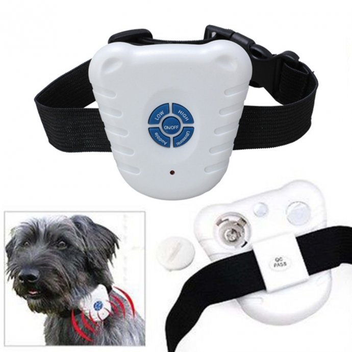 Ogrlica protiv lajanja, sigurna za pse, ultrazvučna s baterijama,novo!