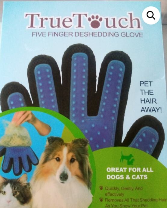 Rukavica za odstranjivanje dlaka sa maca i pasa, True Touch