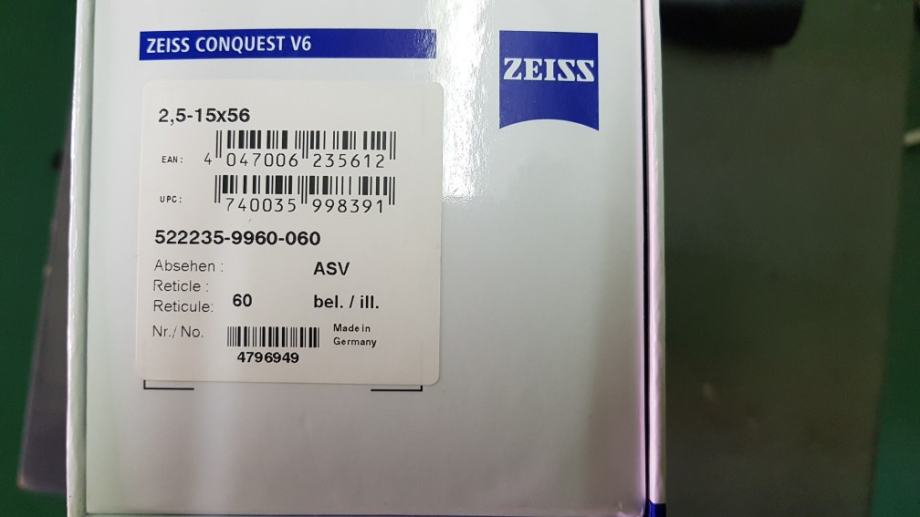 Optički ciljnik ZEISS CONQUEST V6