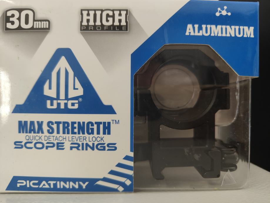 UTG Max Strenght prsteni montaža za optike 30mm i 25,4mm quick detach
