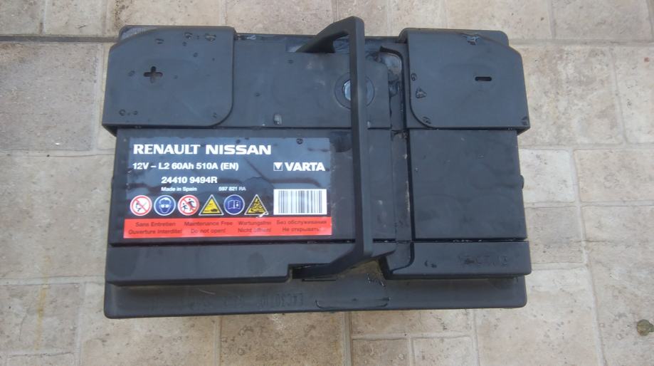 Akumulator Varta Renault Nissan 12V 60Ah 510A