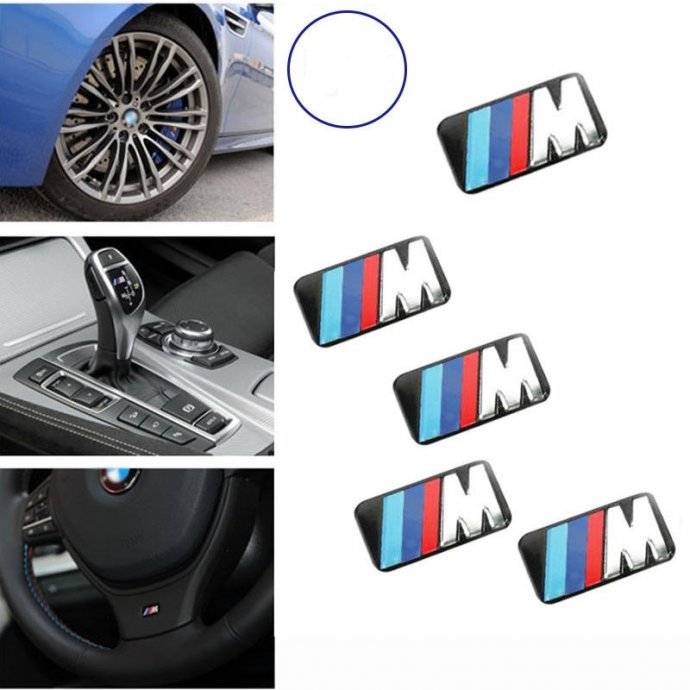 BMW M ukrasne naljepnice (par) za volan, alu felge, mjenjač, novo!!!