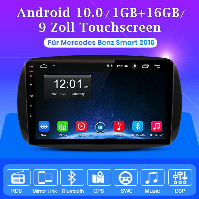 Car stereo radio SMART 453