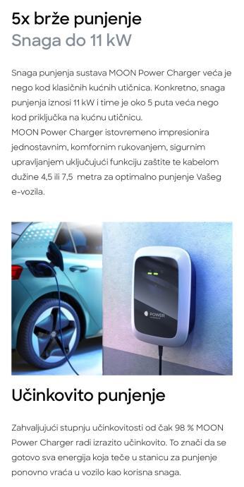 WallBox / Punjač za električne automobile MOON Power Charger 11kW