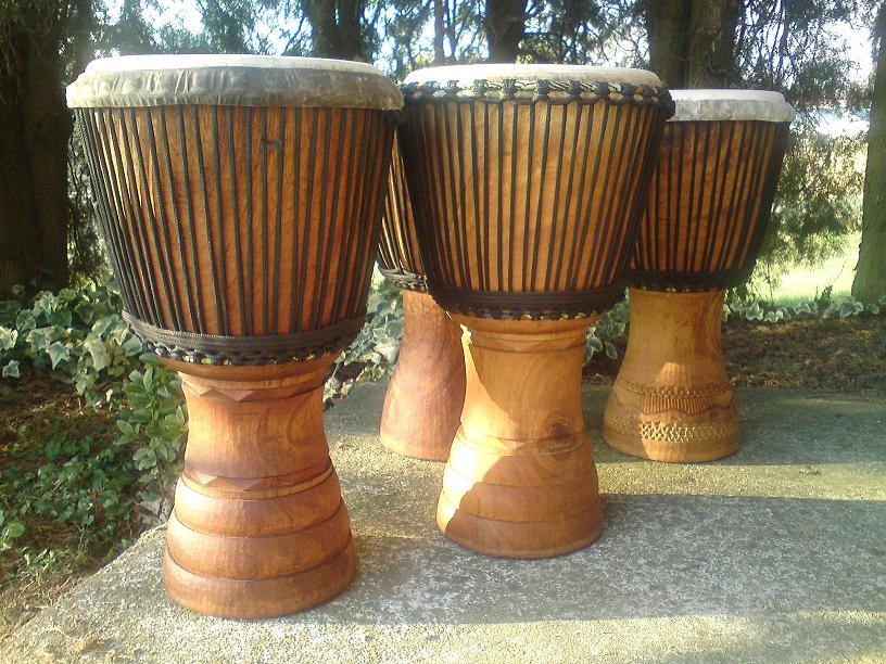 Djembe, dunun, balafon