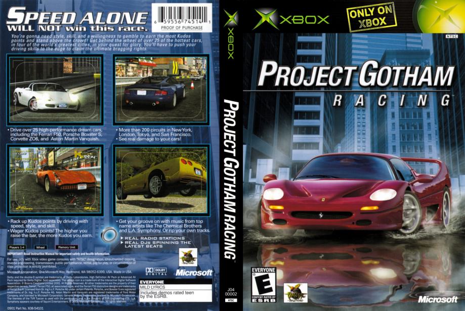 Project Gotham Racing XBox original