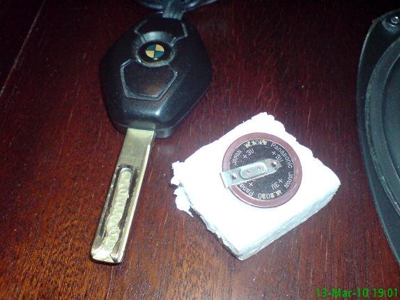 BMW e46 i e39, baterija za ključ