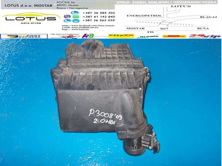 Peugeot 3008 2.0HDIkućište filtera zraka (ostali dijelovi)