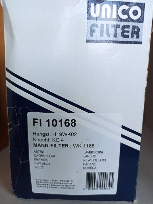 Prodajem Unico filter goriva za Iveco motore
