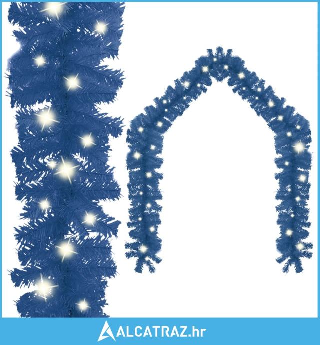 Božićna girlanda s LED svjetlima 20 m plava - NOVO