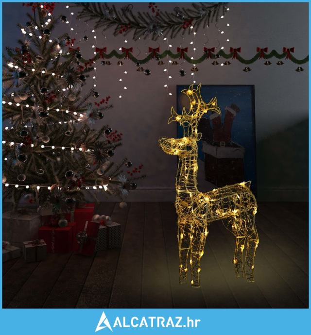 Ukrasni božićni sob s 90 LED žarulja 60 x 16 x 100 cm akrilni - NOVO