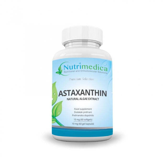 Astaksantin 10 mg x 60 softgel kapsula - Nutrimedica