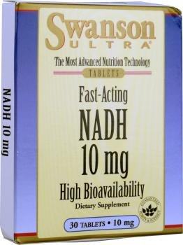 NADH koenzim Ultra Fast Acting 10 mg - Swanson