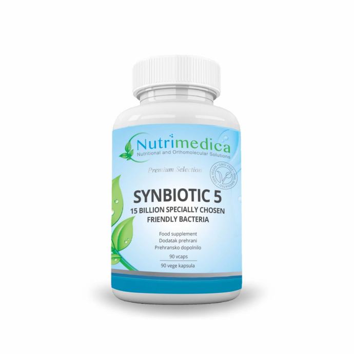 Synbiotic 5, 90 vcaps - Nutrimedica