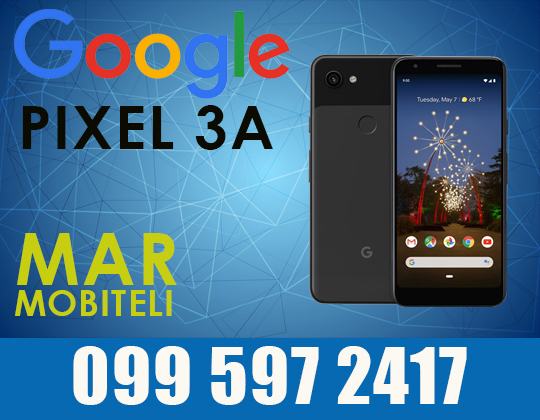 Google Pixel 3a (3 a) Just Black- 64 GB, NOVO,NEOTPAKIRANO, OTKLJUČANO